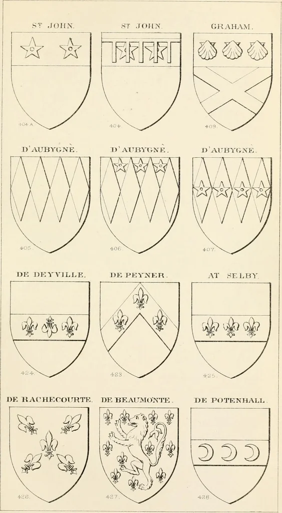 An illustration from Heraldry, historical and popular : with seven hundred illustrations, 1863, leaf 244
