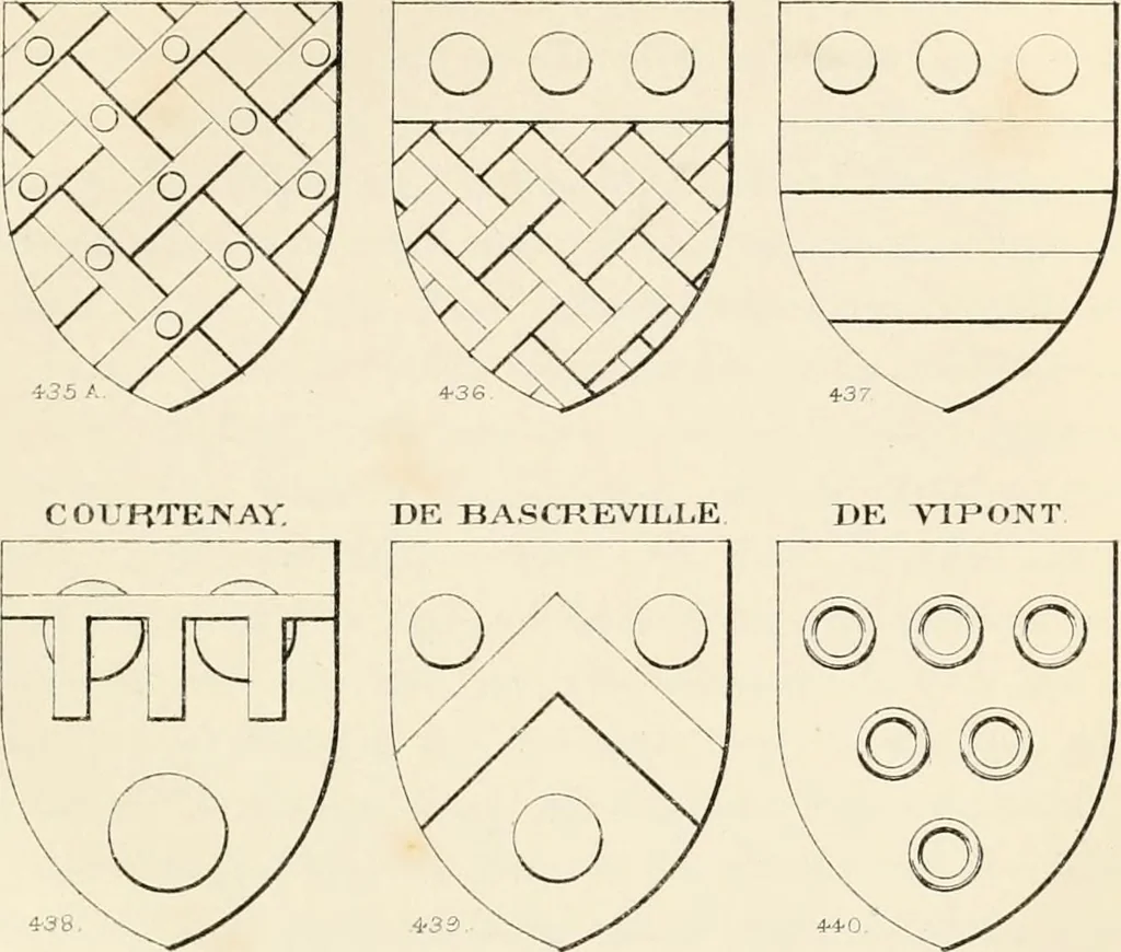 An illustration from Heraldry, historical and popular : with seven hundred illustrations, 1863, leaf 250