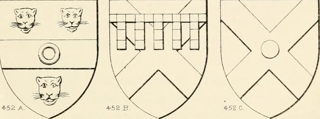 An illustration from Heraldry, historical and popular : with seven hundred illustrations, 1863, leaf 262