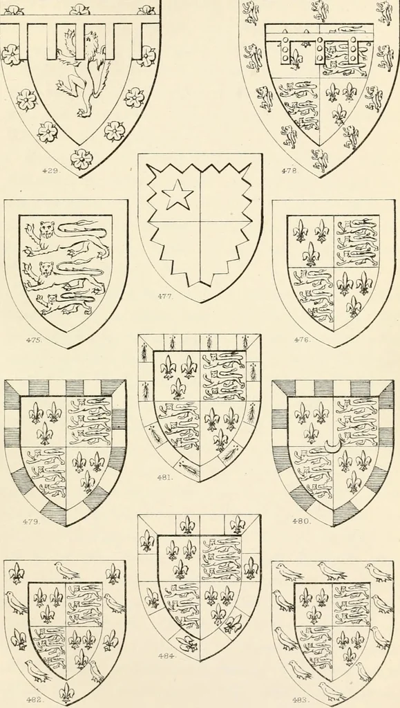 An illustration from Heraldry, historical and popular : with seven hundred illustrations, 1863, leaf 268