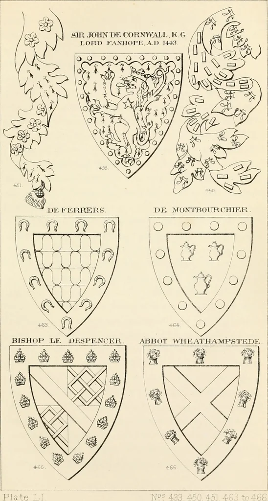 An illustration from Heraldry, historical and popular : with seven hundred illustrations, 1863, leaf 272
