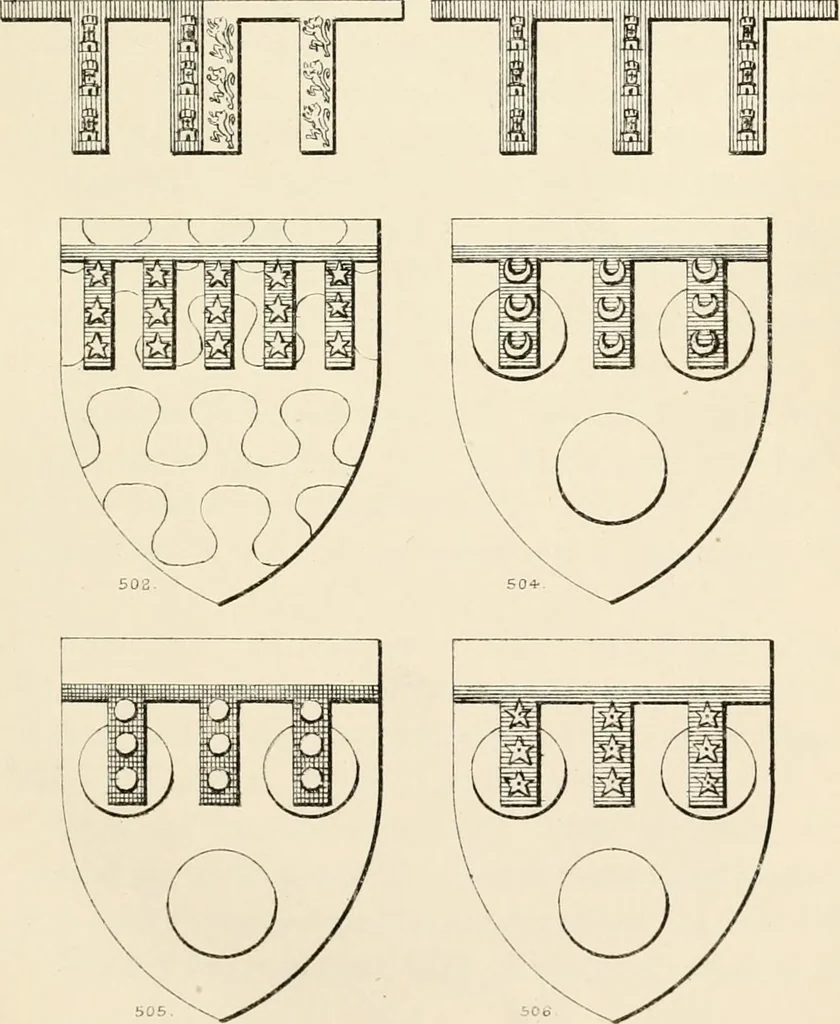 An illustration from Heraldry, historical and popular : with seven hundred illustrations, 1863, leaf 288