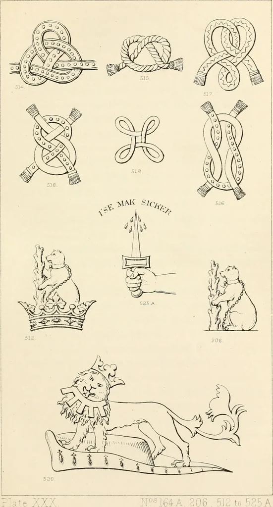 An illustration from Heraldry, historical and popular : with seven hundred illustrations, 1863, leaf 298