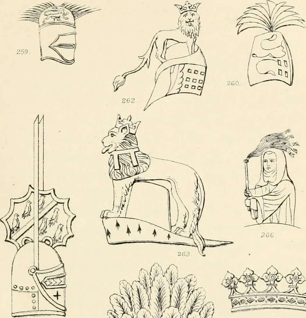 An illustration from Heraldry, historical and popular : with seven hundred illustrations, 1863, leaf 308