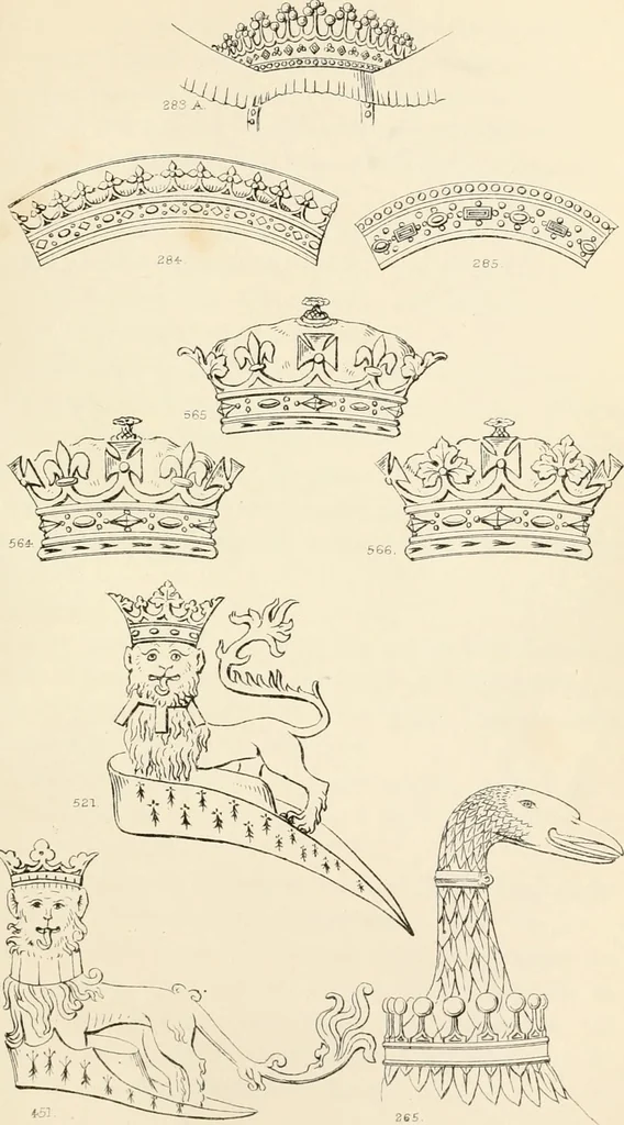 An illustration from Heraldry, historical and popular : with seven hundred illustrations, 1863, leaf 364