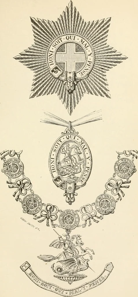 An illustration from Heraldry, historical and popular : with seven hundred illustrations, 1863, leaf 384