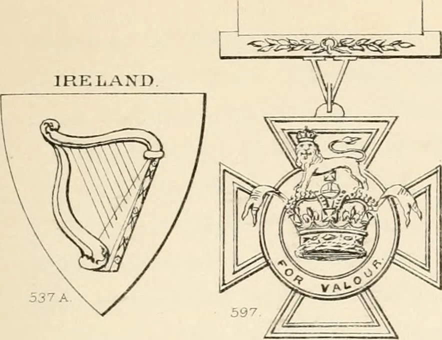 An illustration from Heraldry, historical and popular : with seven hundred illustrations, 1863, leaf 414