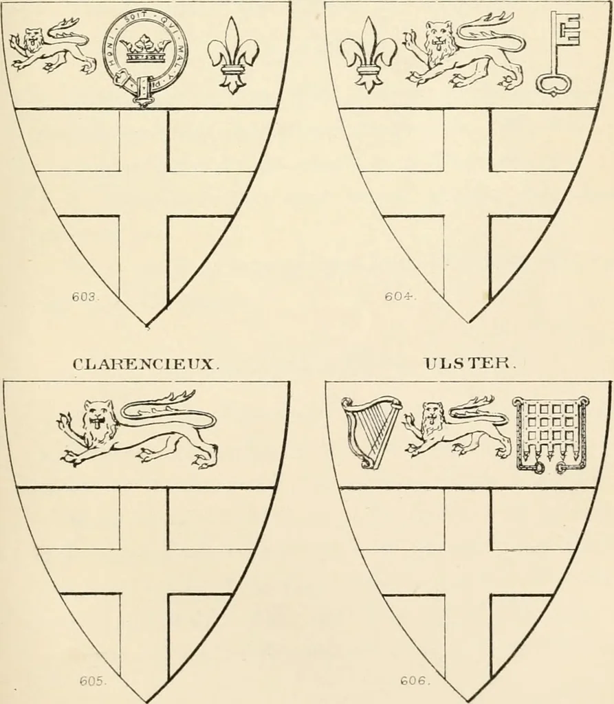 An illustration from Heraldry, historical and popular : with seven hundred illustrations, 1863, leaf 414