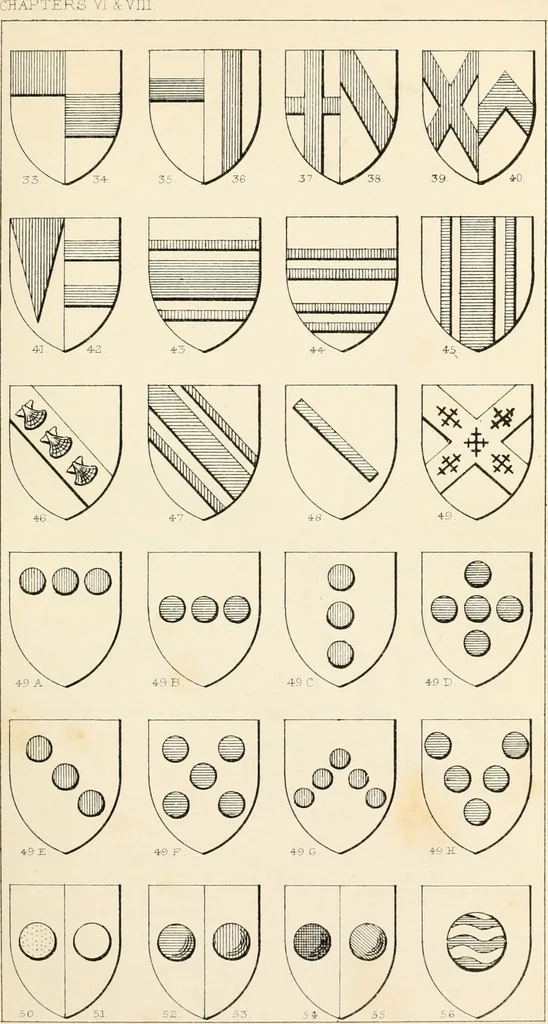 An illustration from Heraldry, historical and popular : with seven hundred illustrations, 1863, leaf 46