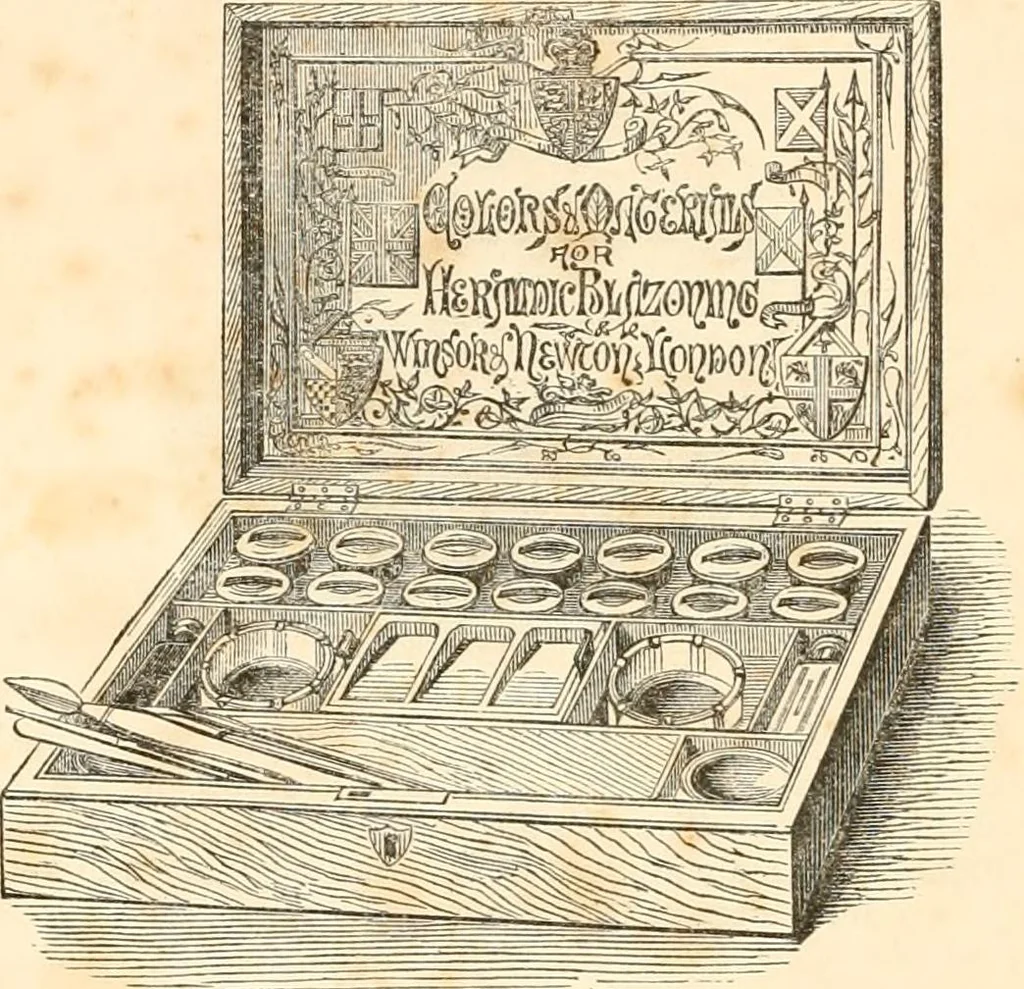An illustration from Heraldry, historical and popular : with seven hundred illustrations, 1863, leaf 565