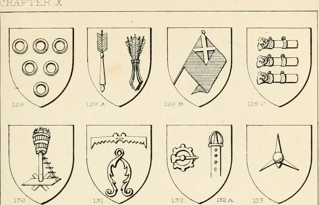 An illustration from Heraldry, historical and popular : with seven hundred illustrations, 1863, leaf 78