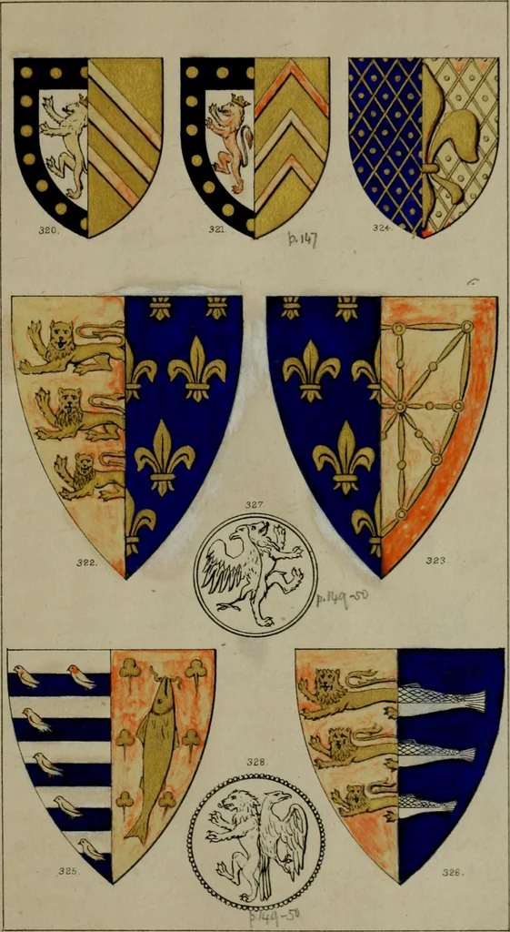 An illustration from Heraldry, historical and popular, 1864, leaf 205