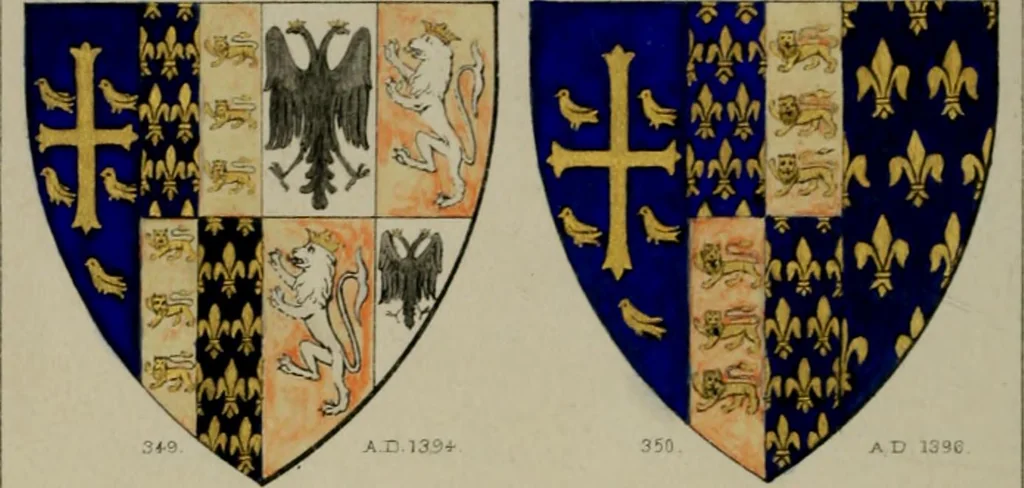 An illustration from Heraldry, historical and popular, 1864, leaf 236