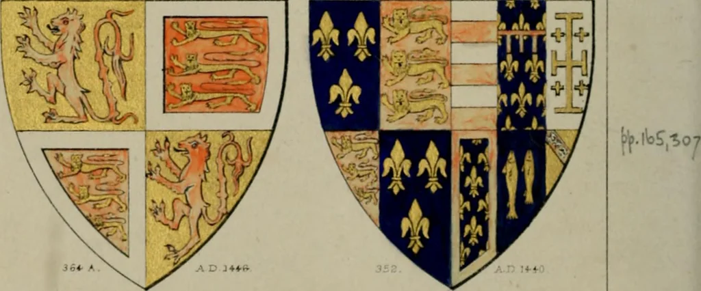 An illustration from Heraldry, historical and popular, 1864, leaf 236