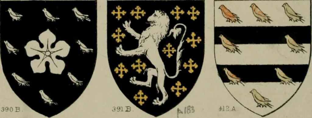 An illustration from Heraldry, historical and popular, 1864, leaf 248