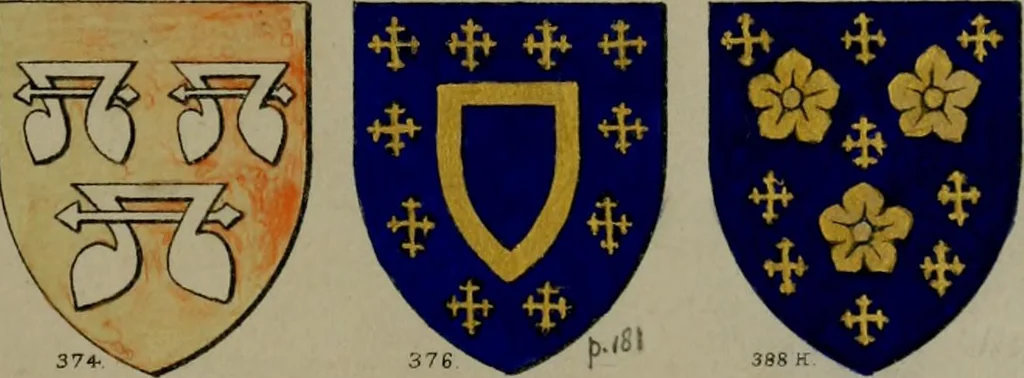 An illustration from Heraldry, historical and popular, 1864, leaf 251