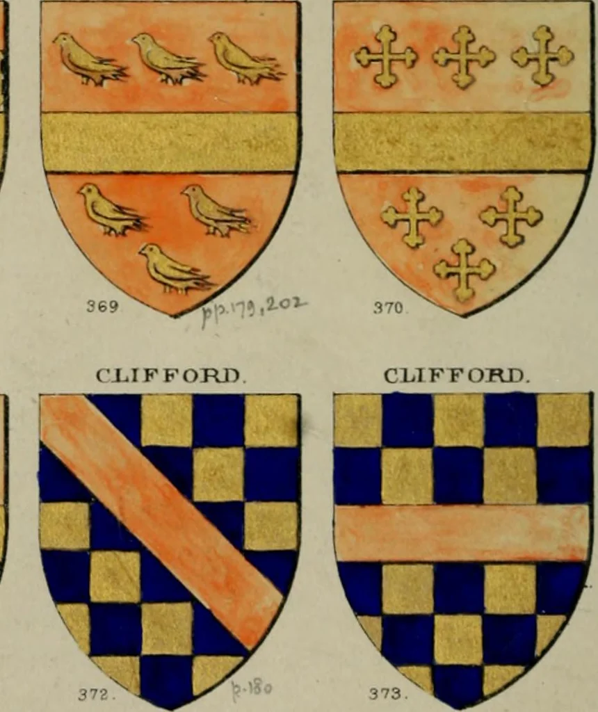 An illustration from Heraldry, historical and popular, 1864, leaf 256