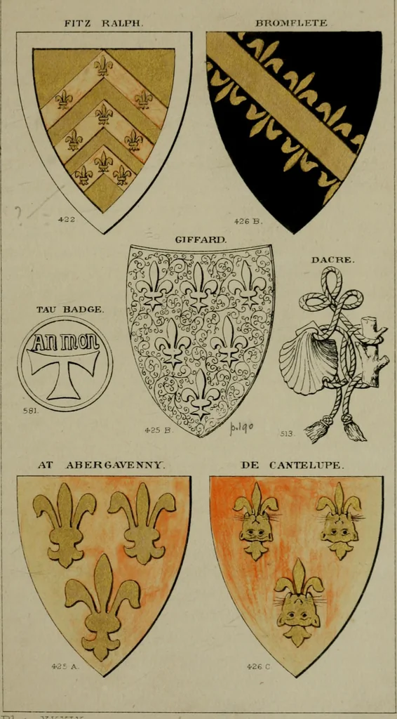 An illustration from Heraldry, historical and popular, 1864, leaf 275
