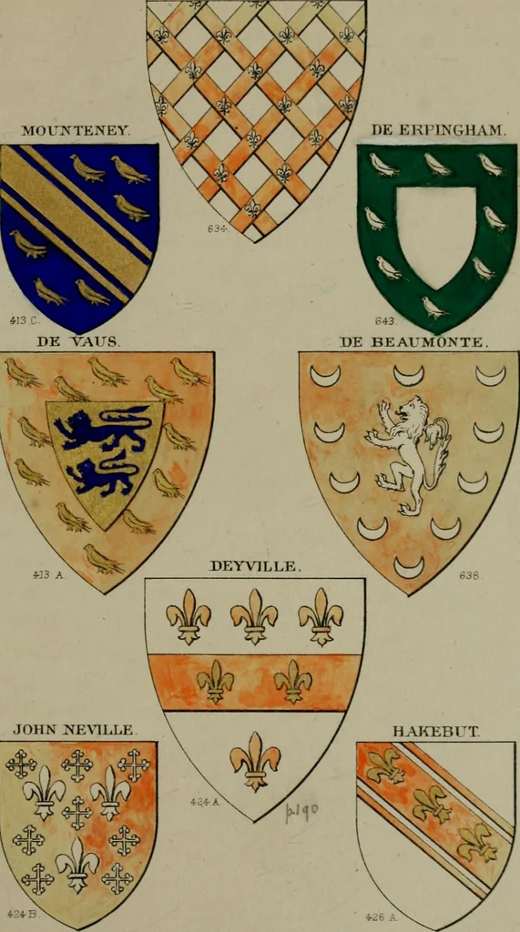 An illustration from Heraldry, historical and popular, 1864, leaf 279