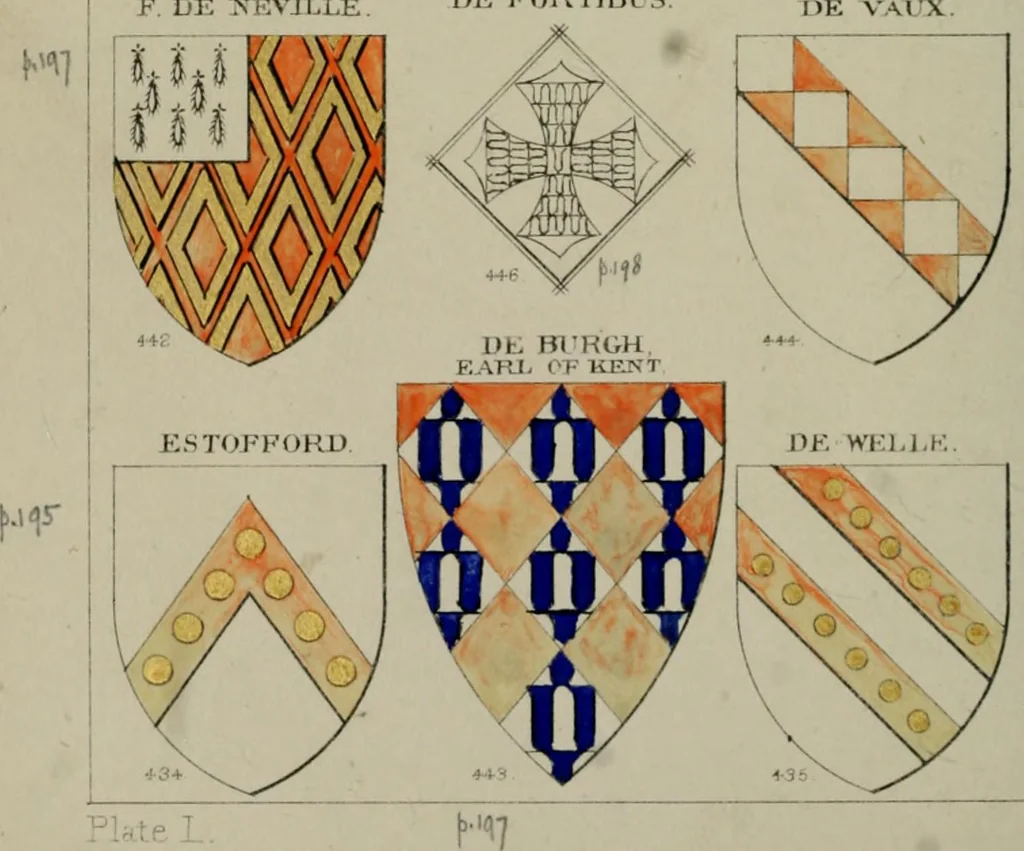 An illustration from Heraldry, historical and popular, 1864, leaf 284