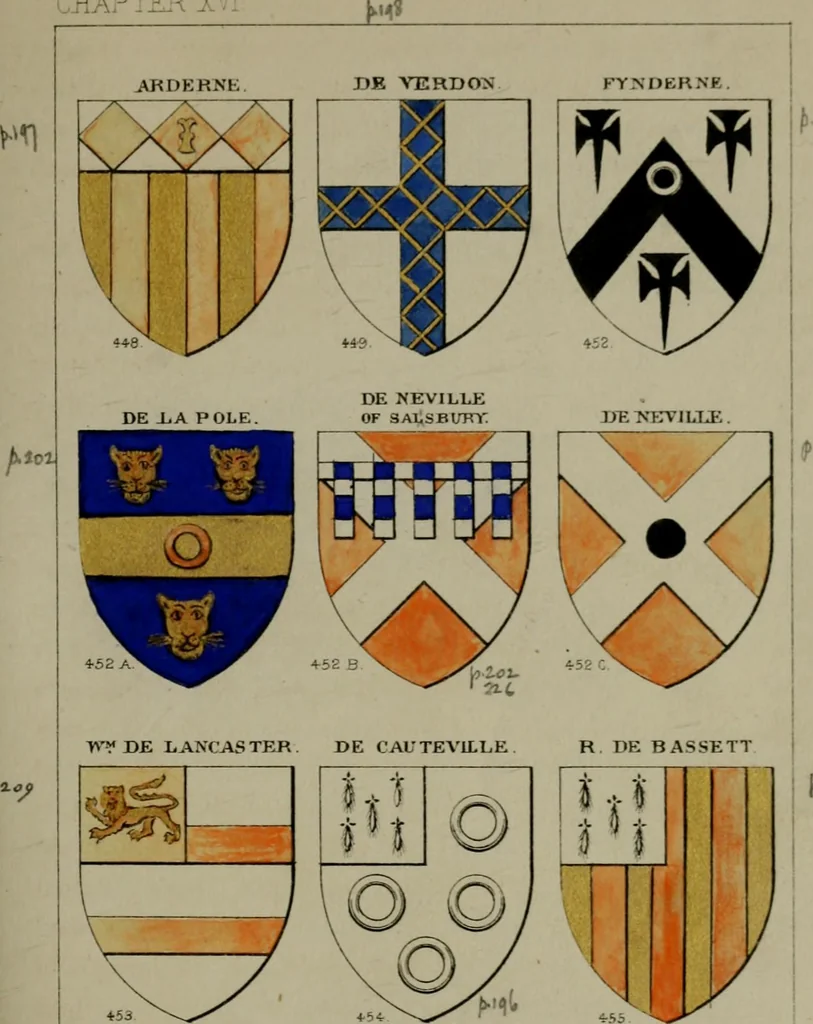 An illustration from Heraldry, historical and popular, 1864, leaf 287
