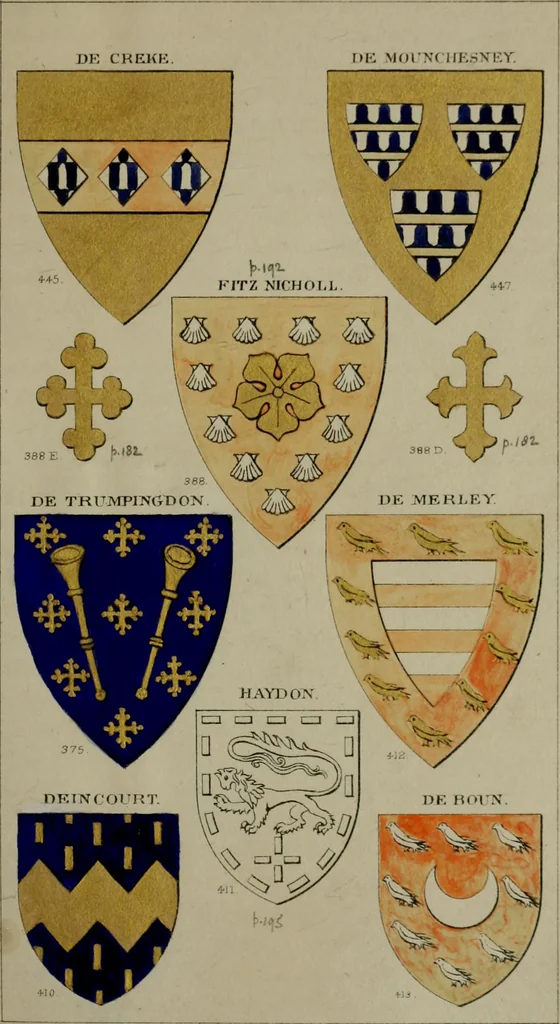 An illustration from Heraldry, historical and popular, 1864, leaf 291