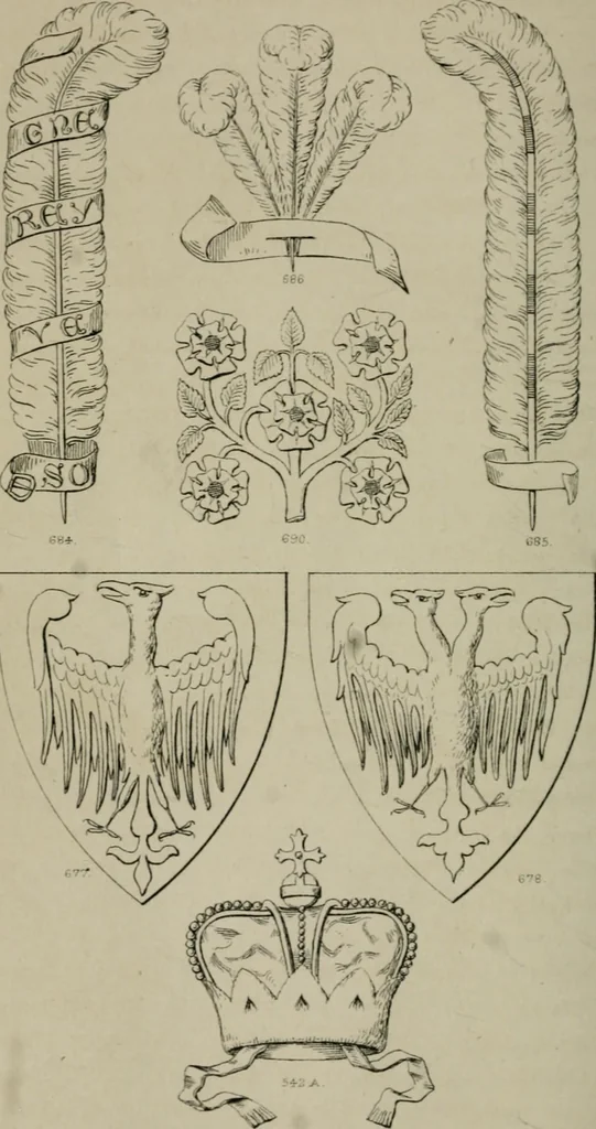 An illustration from Heraldry, historical and popular, 1864, leaf 380