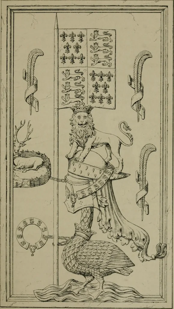 An illustration from Heraldry, historical and popular, 1864, leaf 383