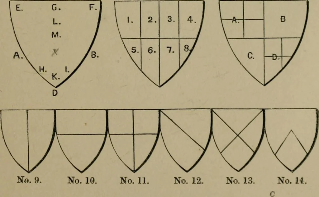 An illustration from Heraldry, historical and popular, 1864, leaf 41