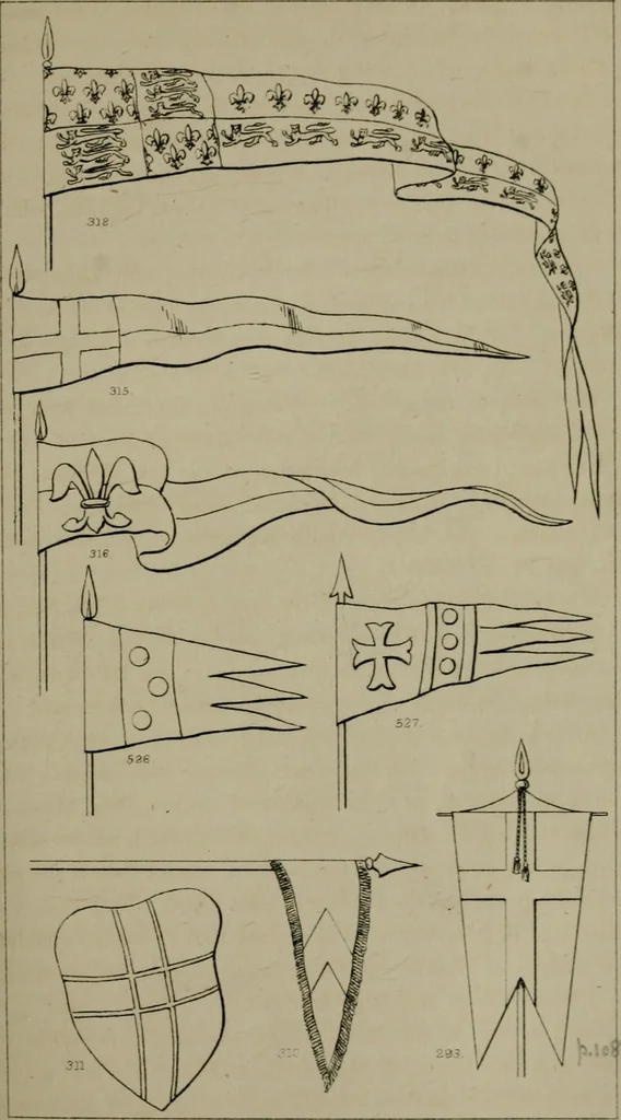 An illustration from Heraldry, historical and popular, 1864, leaf 421