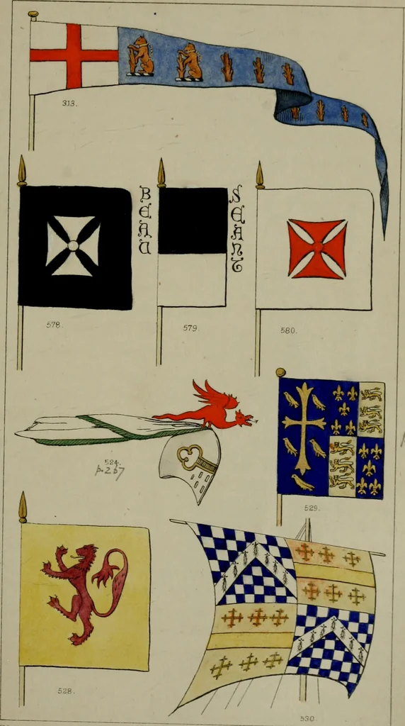 An illustration from Heraldry, historical and popular, 1864, leaf 425
