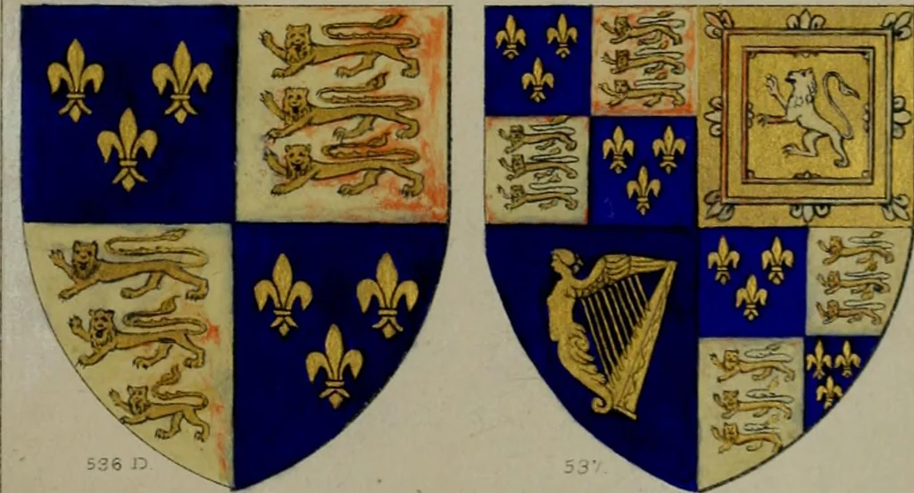 An illustration from Heraldry, historical and popular, 1864, leaf 437