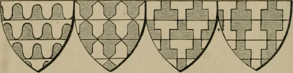 An illustration from Heraldry, historical and popular, 1864, leaf 44