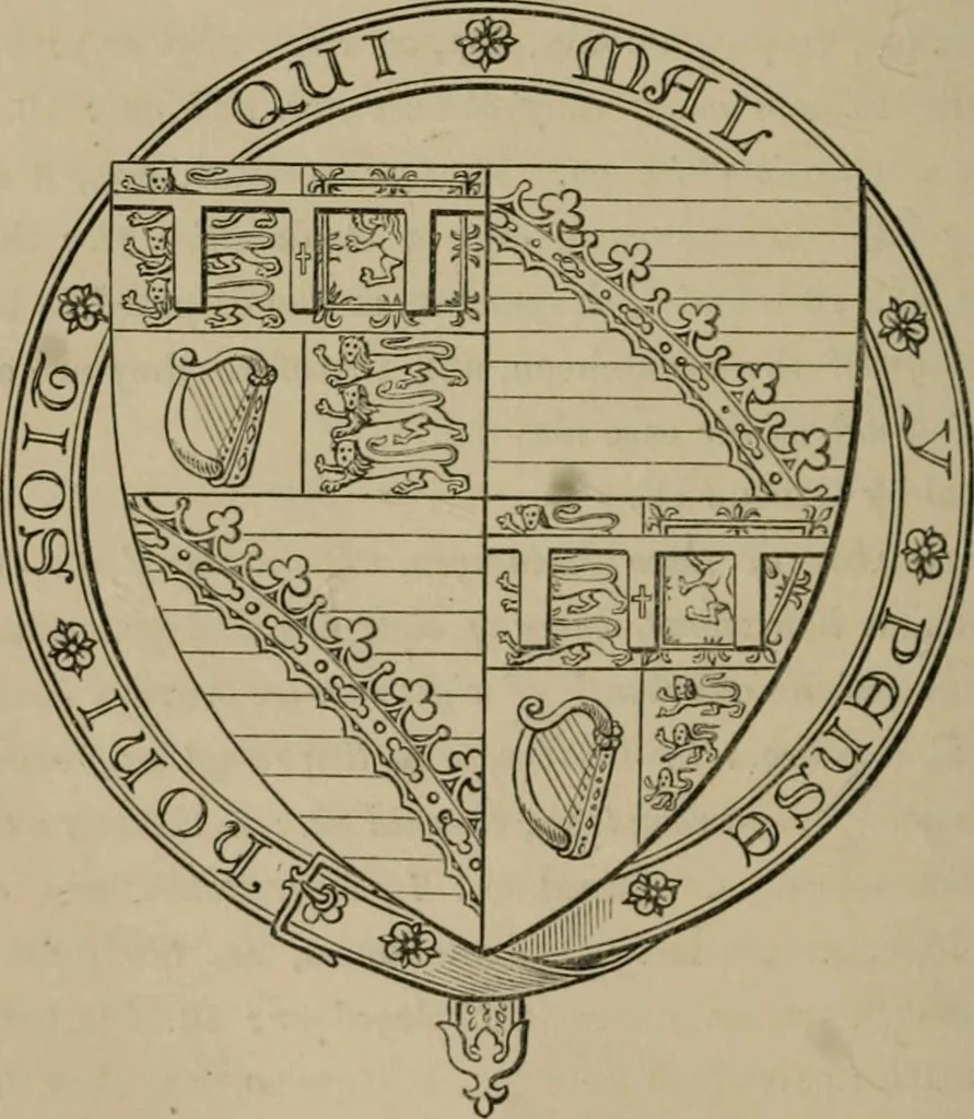 An illustration from Heraldry, historical and popular, 1864, leaf 454