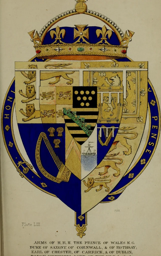 An illustration from Heraldry, historical and popular, 1864, leaf 467