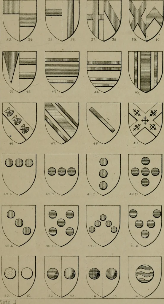 An illustration from Heraldry, historical and popular, 1864, leaf 47