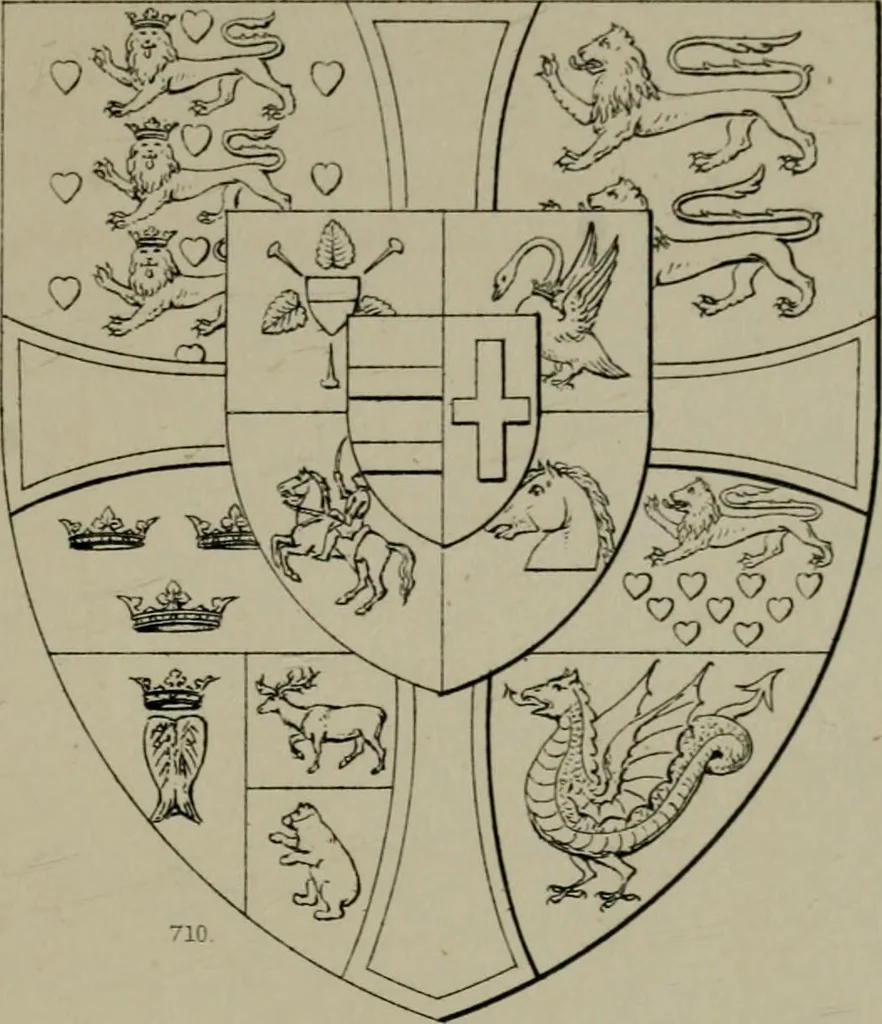 An illustration from Heraldry, historical and popular, 1864, leaf 473