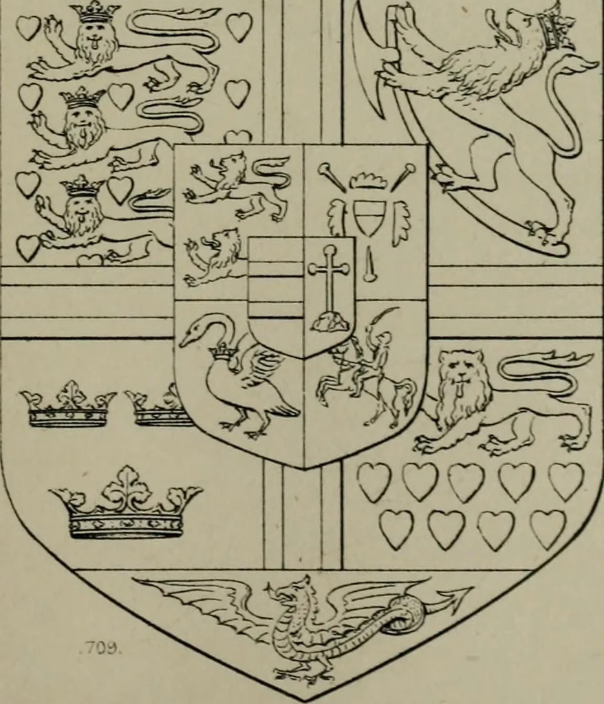 An illustration from Heraldry, historical and popular, 1864, leaf 473