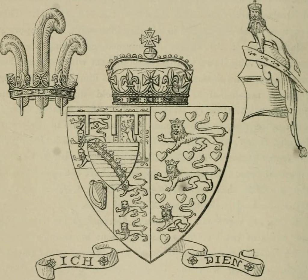 An illustration from Heraldry, historical and popular, 1864, leaf 476