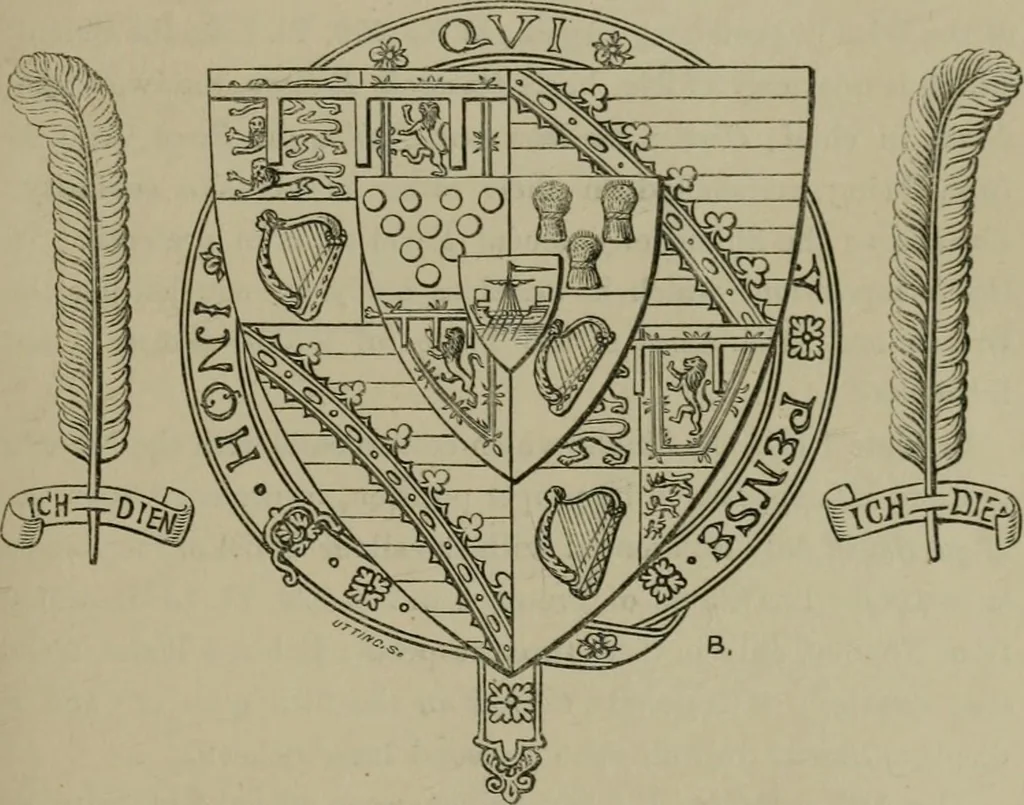 An illustration from Heraldry, historical and popular, 1864, leaf 477