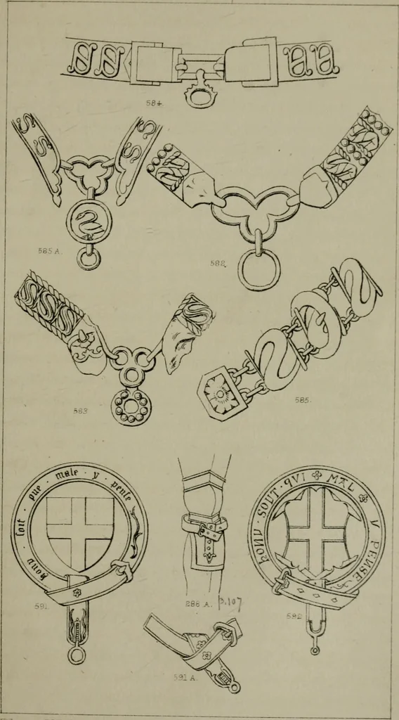 An illustration from Heraldry, historical and popular, 1864, leaf 487