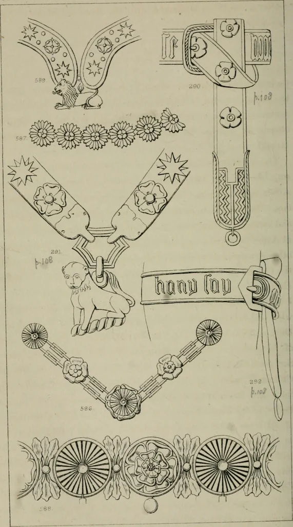 An illustration from Heraldry, historical and popular, 1864, leaf 492