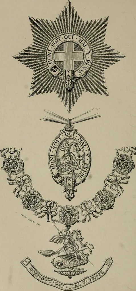 An illustration from Heraldry, historical and popular, 1864, leaf 496