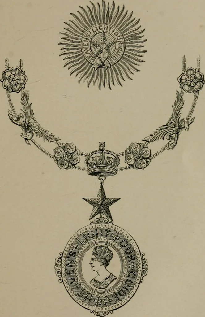 An illustration from Heraldry, historical and popular, 1864, leaf 515
