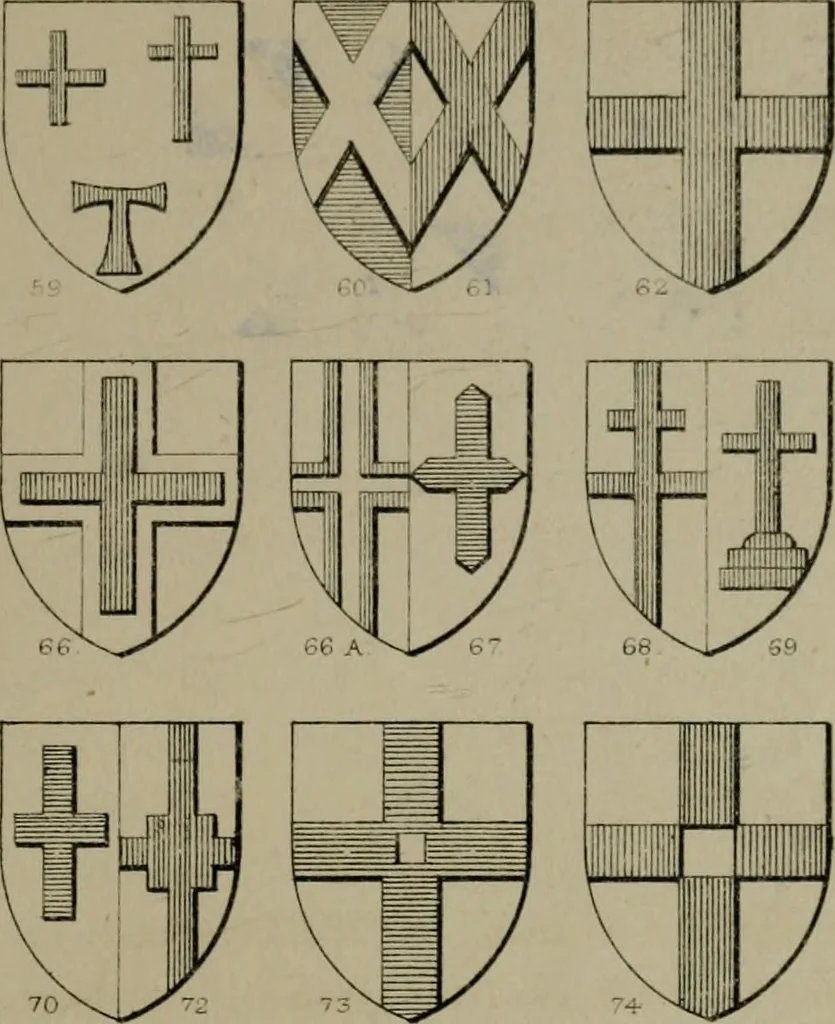 An illustration from Heraldry, historical and popular, 1864, leaf 53