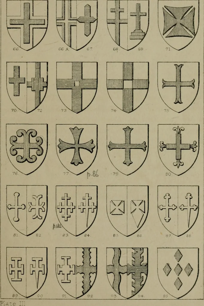 An illustration from Heraldry, historical and popular, 1864, leaf 53
