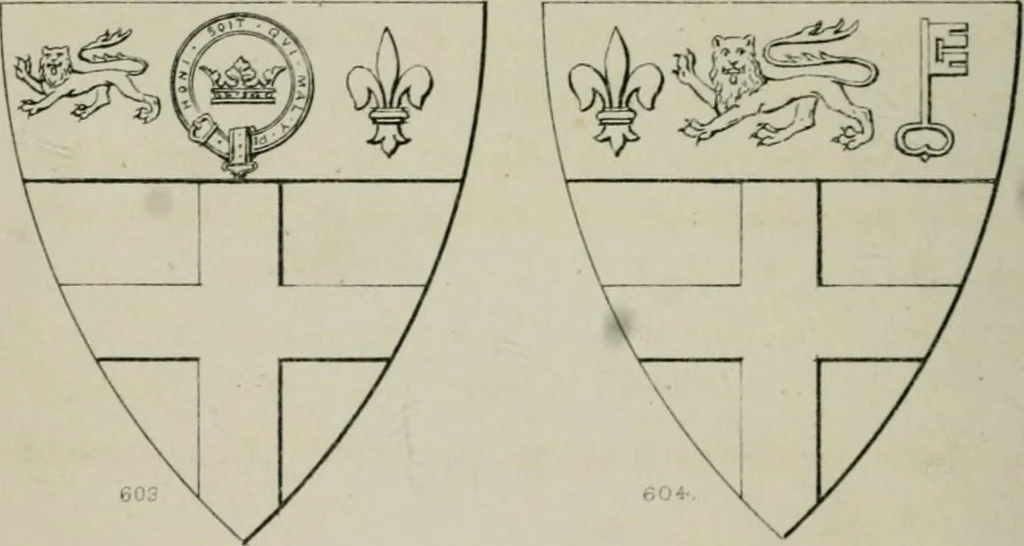 An illustration from Heraldry, historical and popular, 1864, leaf 532