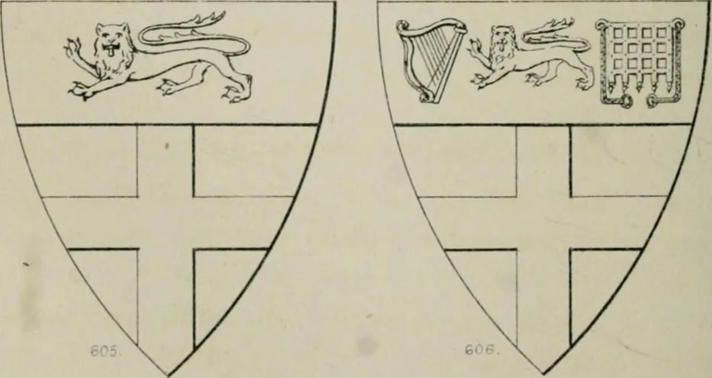 An illustration from Heraldry, historical and popular, 1864, leaf 532