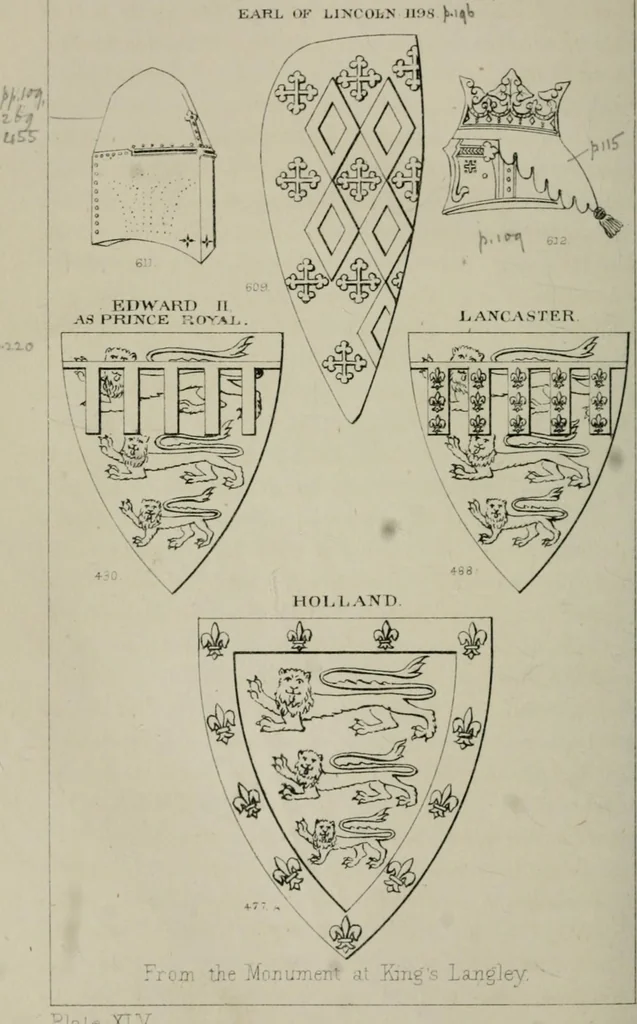 An illustration from Heraldry, historical and popular, 1864, leaf 572