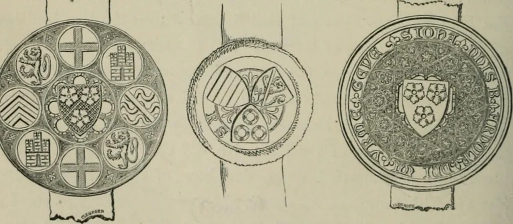 An illustration from Heraldry, historical and popular, 1864, leaf 576